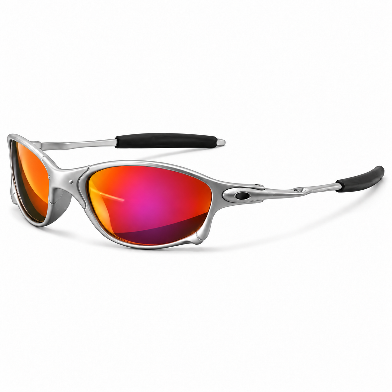 Afterburn: Silver / red-orange mirror